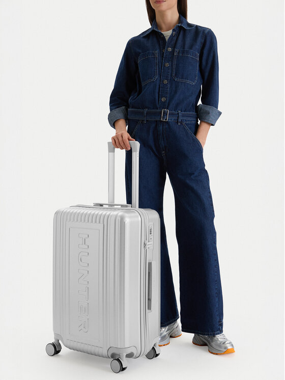 Hunter Hunter Vidutinio dydžio lagaminas CEO-HUNTER-M-002-08 Sidabrinė