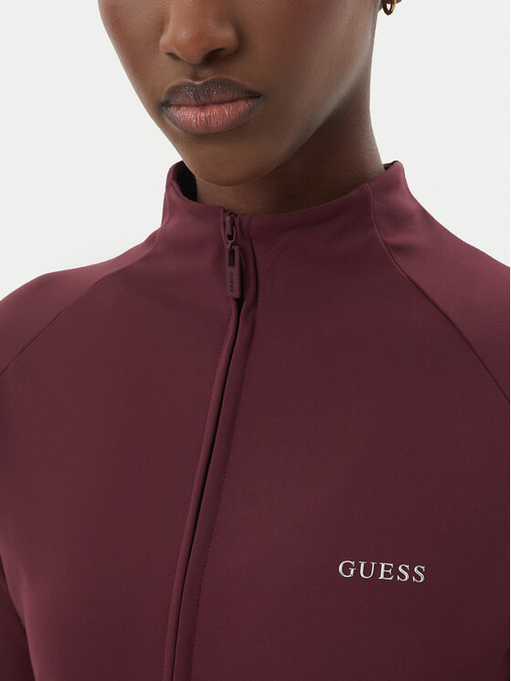 Guess Guess Bluza V6BP08 K6722 Bordowy Slim Fit