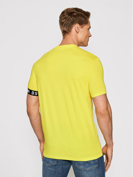 T-shirt D9M3S3450.73114 Giallo Slim Fit