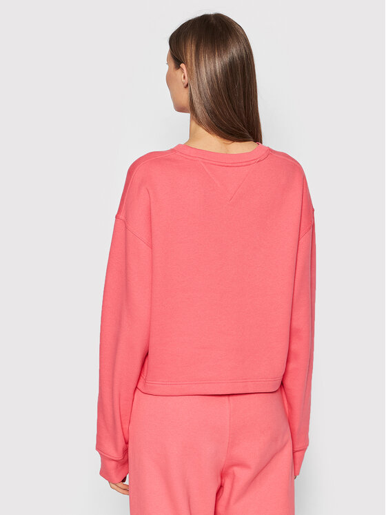 Tommy Jeans Tommy Jeans Bluza Signature Crew DW0DW12041 Różowy Relaxed Fit