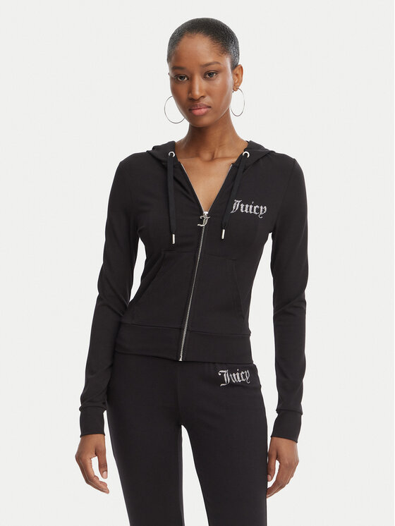 Juicy Couture Bluză Oola JCWAS126306 Negru Slim Fit