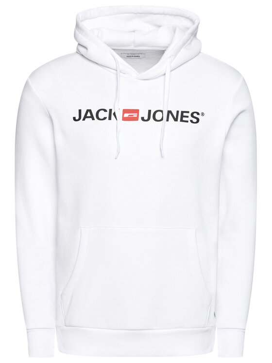 Jack&Jones Jack&Jones Majica dugih rukava Corp Old Logo 12137054 Bijela Regular Fit
