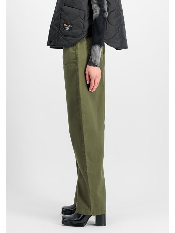 Alpha Industries Alpha Industries Spodnie cargo Field Pant Women Zielony Tapered Leg