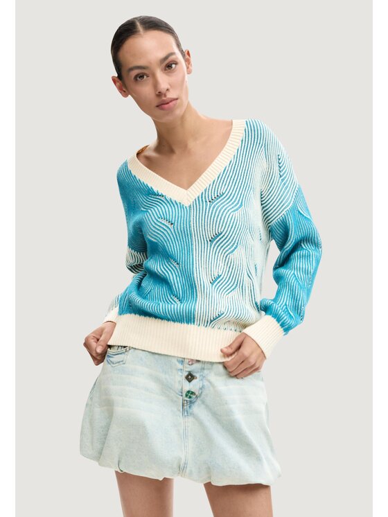 Desigual Desigual Maglione JERS_BRISTOL Blu To Fit