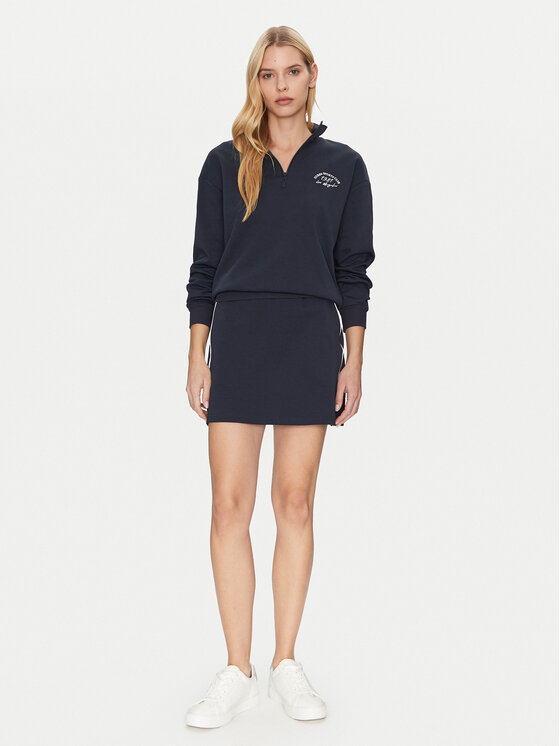 Guess Guess Mini sukňa V5GD02 KCS01 Tmavomodrá Regular Fit