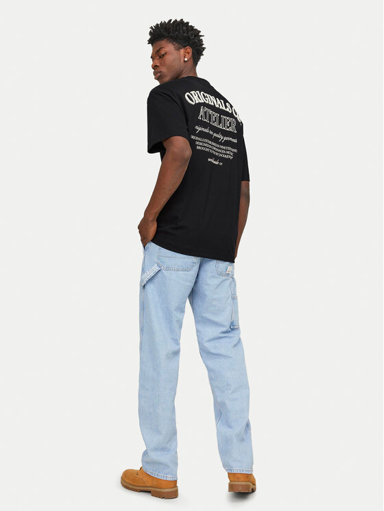 Jack & Jones Jack & Jones T-Shirt Santorini 12251776 Czarny Wide Fit