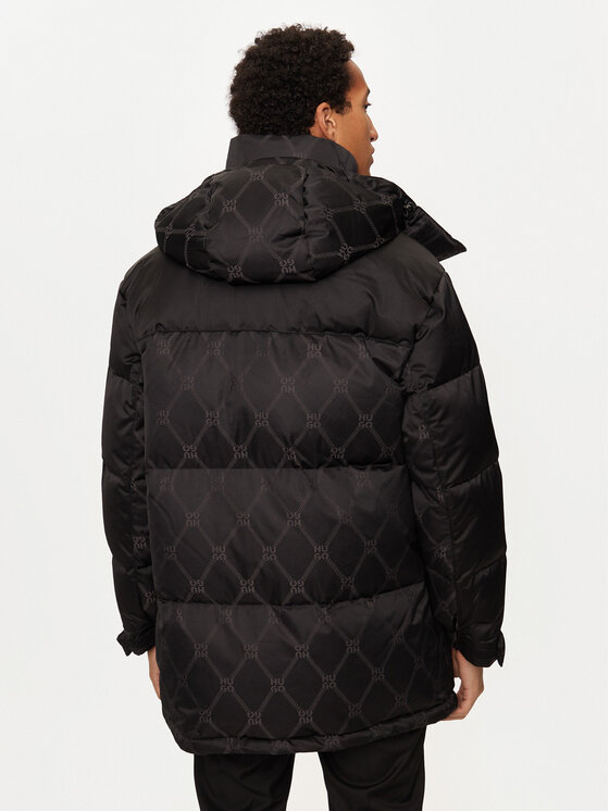 HUGO Hugo Vatovaná bunda Melmus2341 50524611 Černá Regular Fit