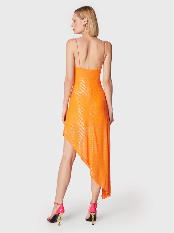Abito da cocktail Sequins RT1960 Arancione Regular...