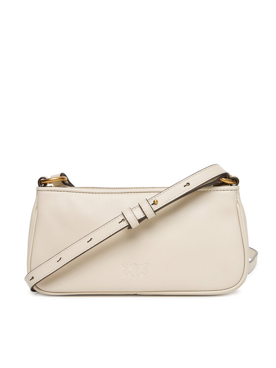 PINKO PINKO Torebka Half Moon Baguette Mini AI 25-26 PLTT 105069 A0QO Écru