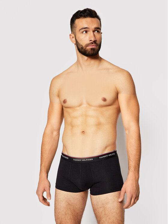 Tommy Hilfiger Tommy Hilfiger Σετ μποξεράκια 3 τμχ 3P Lr Trunk 1U87903841 Μαύρο