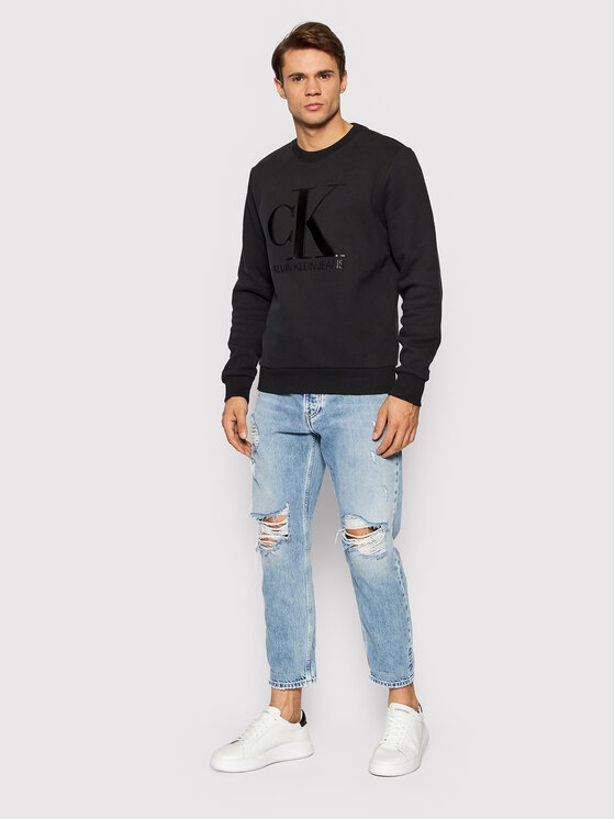 Calvin Klein Jeans Džemperis J30J318177 Juoda Regular Fit • Modivo.lt
