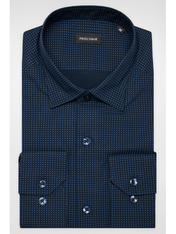 Próchnik Próchnik Koszula PM41 KO073224000038 Granatowy Slim Fit