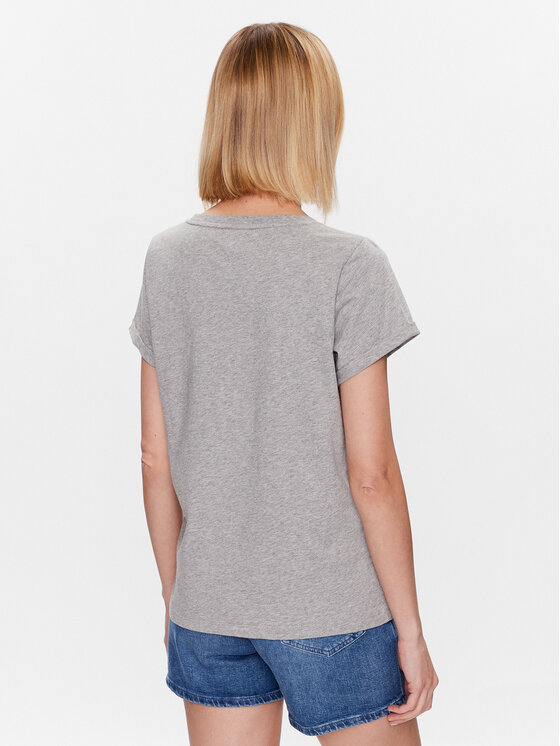 Tommy Hilfiger Tommy Hilfiger Тишърт UW0UW04525 Сив Regular Fit