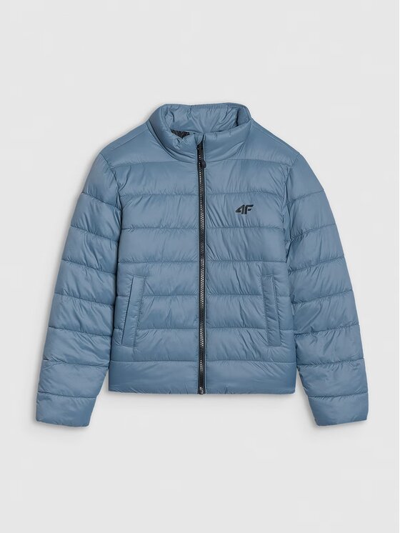 4F 4F Vatovaná bunda 4FJWSS25TDJAM520-32S Modrá Regular Fit