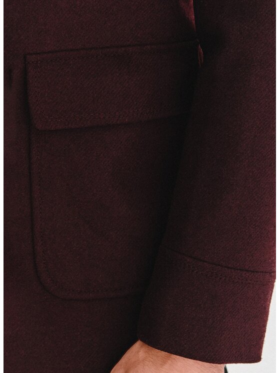 Pako Lorente Pako Lorente Płaszcz zimowy P25WF-7X-013 Bordowy Classic Fit