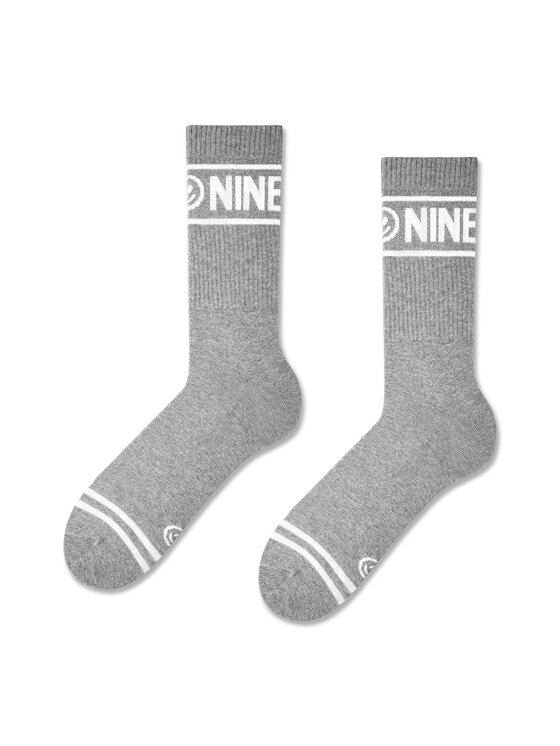 Zooksy Zooksy Zestaw 6 par wysokich skarpet unisex Nineties Szary