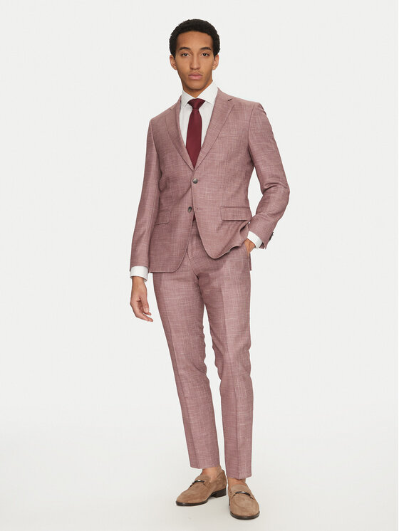 BOSS BOSS Marynarka H-Hutson-251 50539804 Różowy Regular Fit