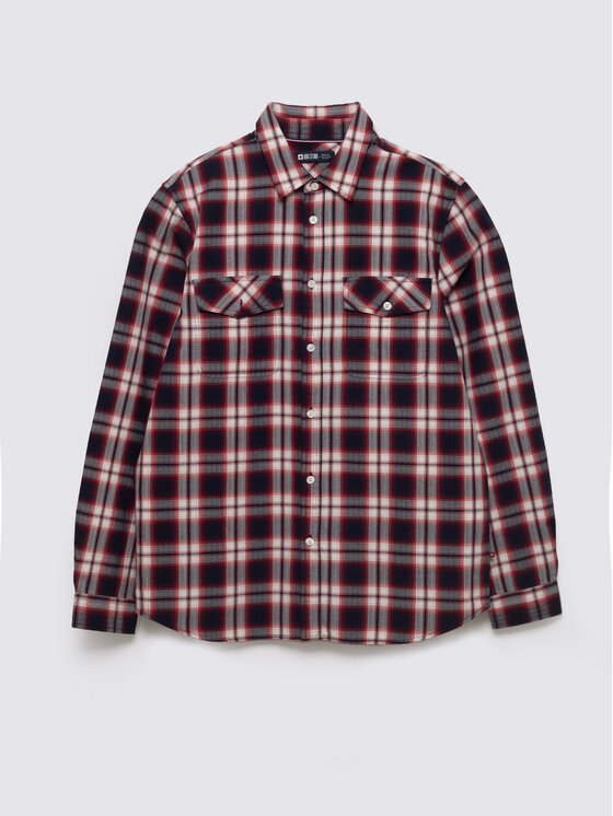 BIG STAR BIG STAR Koszula KOLISERSON Czerwony Basic Fit