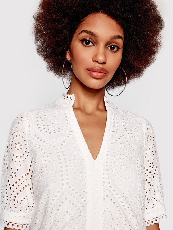 YAS YAS Vestito da giorno Holi 26027163 Bianco Relaxed Fit