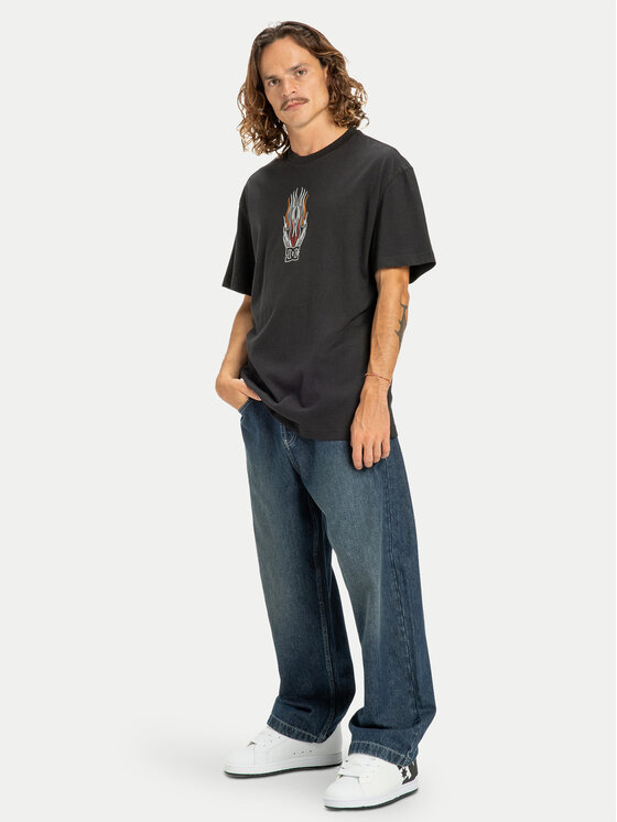 DC Shoes DC Shoes T-krekls Burn Out EDYZT04356 Melns Regular Fit