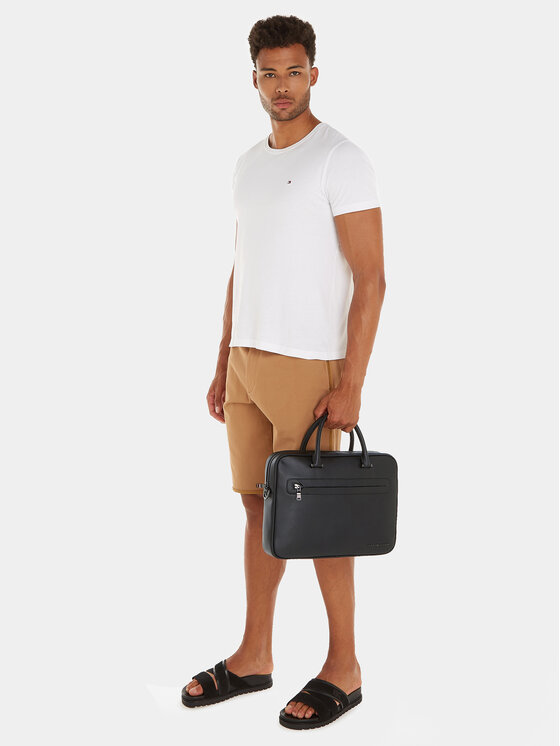 Tommy Hilfiger Tommy Hilfiger Taška na laptop Th Modern Pu Computer Bag AM0AM12232 Čierna