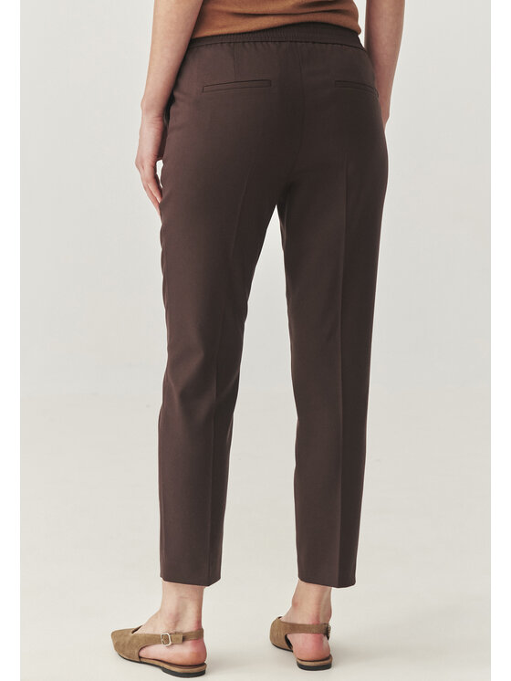 TATUUM Tatuum Spodnie materiałowe MILTI Brązowy Cigarette Fit
