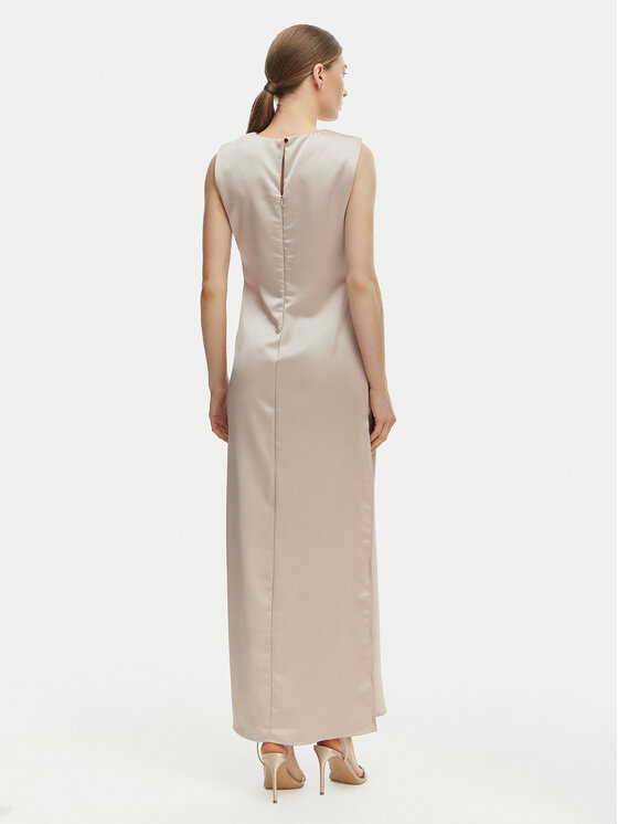 Rinascimento Rinascimento Rochie de seară CFC0127548003 Bej Regular Fit