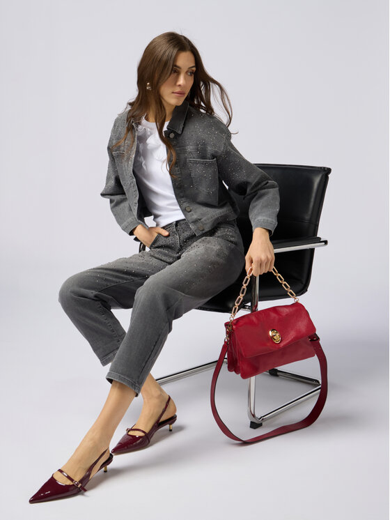 Oltre Oltre Jeansy P549R008403N003 Szary Regular Fit