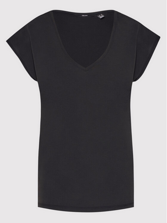 Vero Moda Vero Moda T-Shirt Filli 10247666 Czarny Regular Fit