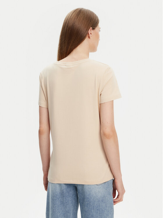 Guess Guess T-Shirt V3BI11 J1314 Beżowy Regular Fit