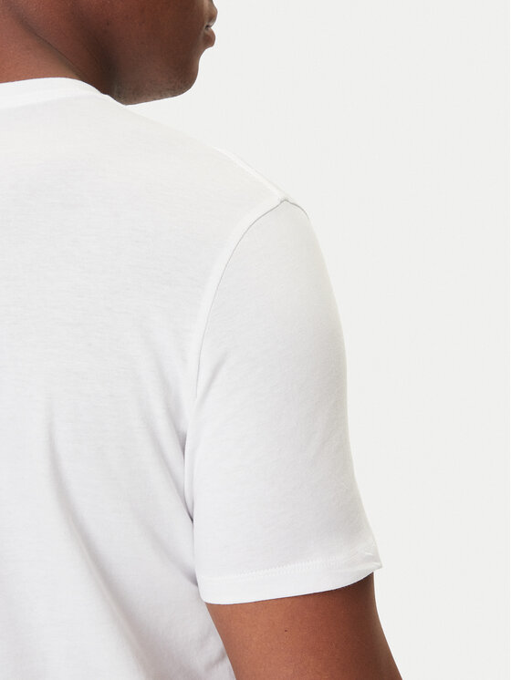 Calvin Klein Jeans Calvin Klein Jeans Majica Glitched Logo LV04RC858G Bela Regular Fit