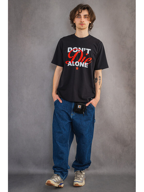 Kamuflage Kamuflage T-Shirt Don't Die Alone Czarny Comfortable Fit