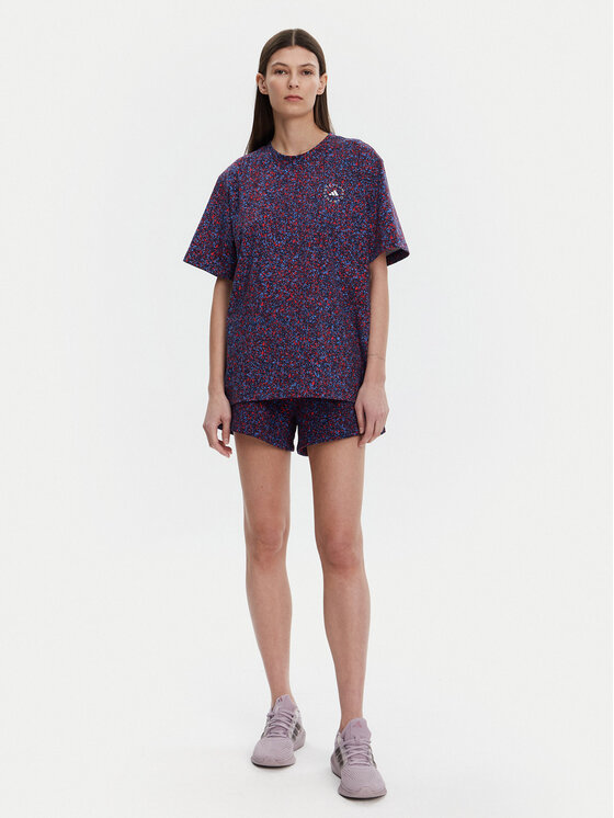 adidas by Stella McCartney adidas by Stella McCartney Футболка Printed JJ0083 Cиній Loose Fit