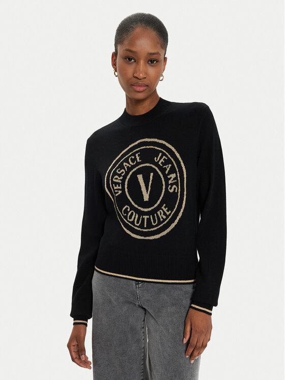 Versace Jeans Couture Versace Jeans Couture Megztinis 77HAFM21 Juoda Regular Fit