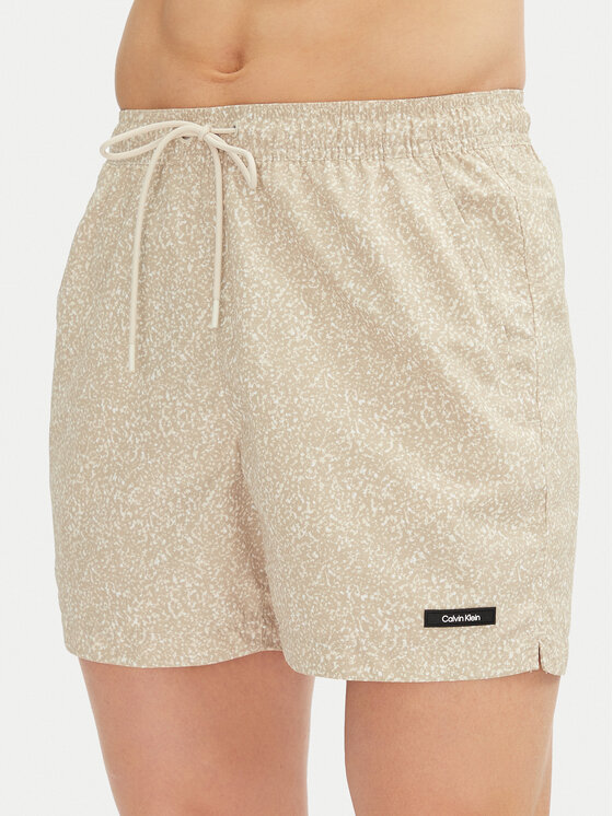 Calvin Klein Swimwear Calvin Klein Swimwear Kopalne hlače KM0KM01120 Bež Regular Fit