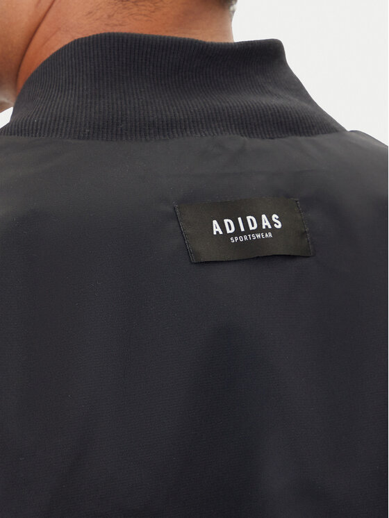 adidas adidas Geacă bomber Stadium JN1825 Negru Loose Fit