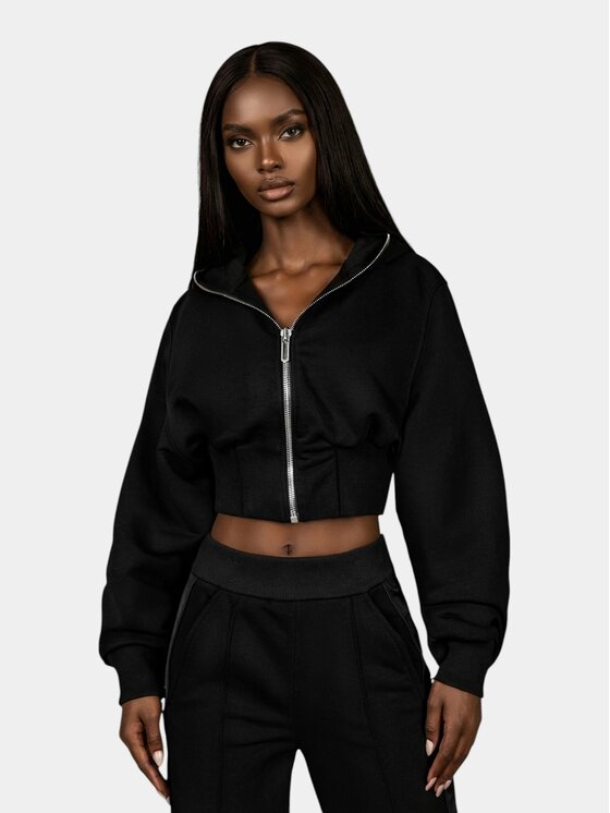 MADE BY SOCIETY MADE BY SOCIETY Kurtka anorak Hanorac RUST PULSE - H27213 Czarny Basic Fit