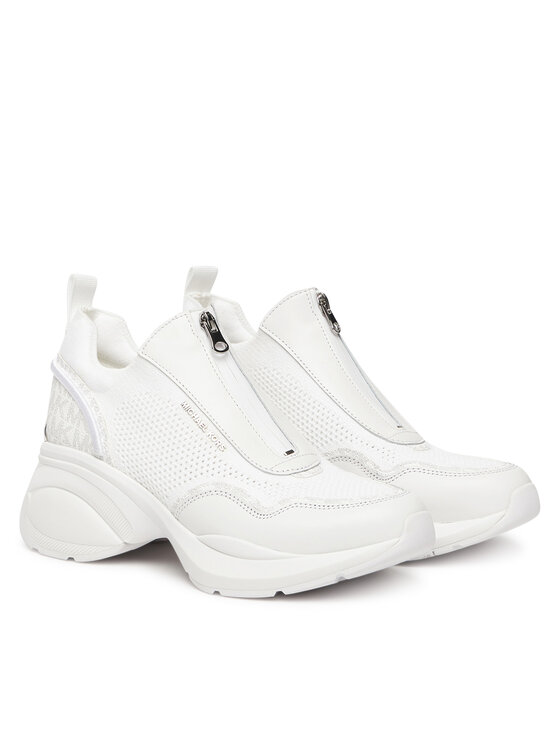 MICHAEL Michael Kors MICHAEL Michael Kors Tenisice Zuma Mixed-Media Trainer 43F5ZUFP3L Bijela