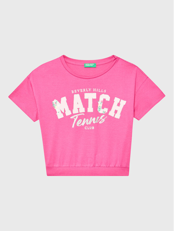 United Colors Of Benetton United Colors Of Benetton T-shirt 3096C10BA Ružičasta Boxy Fit