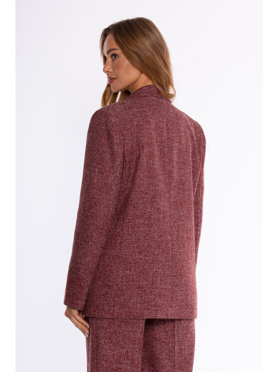 Made of Emotion Made of Emotion Marynarka M929 Czerwony ciemny Regular Fit