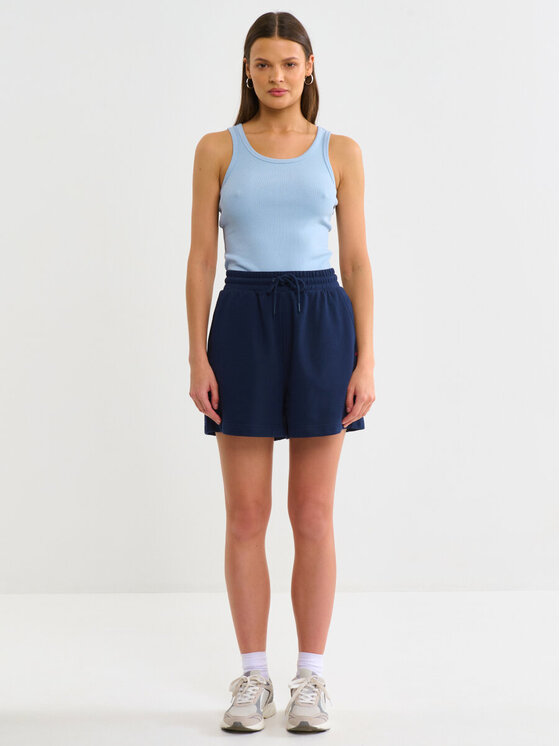 BIG STAR BIG STAR Top AURELA_400_150 Błękitny Basic Fit