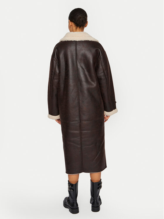 Vila Vila Ovčje usnje Risi 14097991 Rjava Relaxed Fit