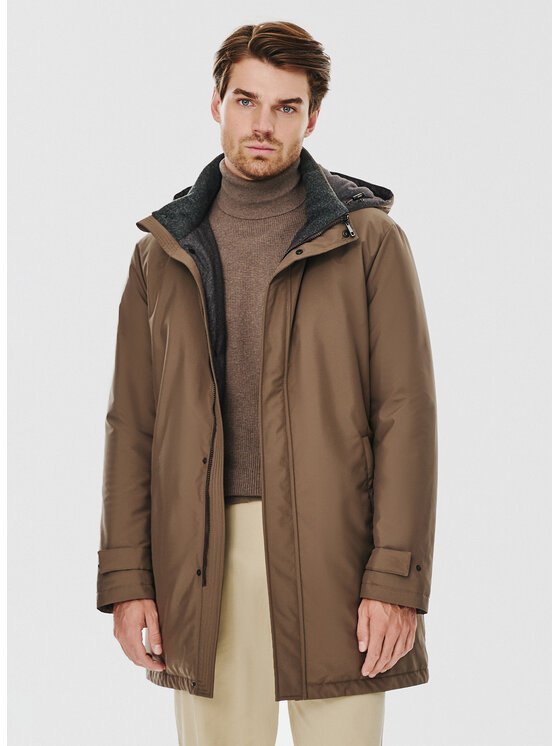 Pako Lorente Pako Lorente Kurtka puchowa P24WF-5X-005 Brązowy Classic Fit