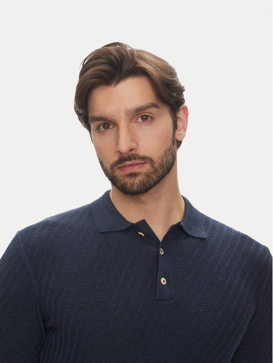 Pierre Cardin Pierre Cardin Поло C5 51314.5094 Cиній Slim Fit
