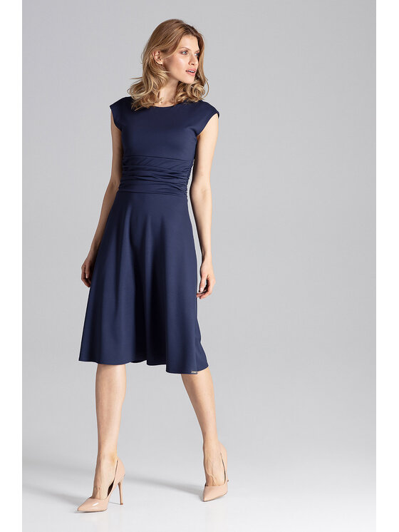 FIGL FIGL Sukienka codzienna M660 Granatowy Regular Fit