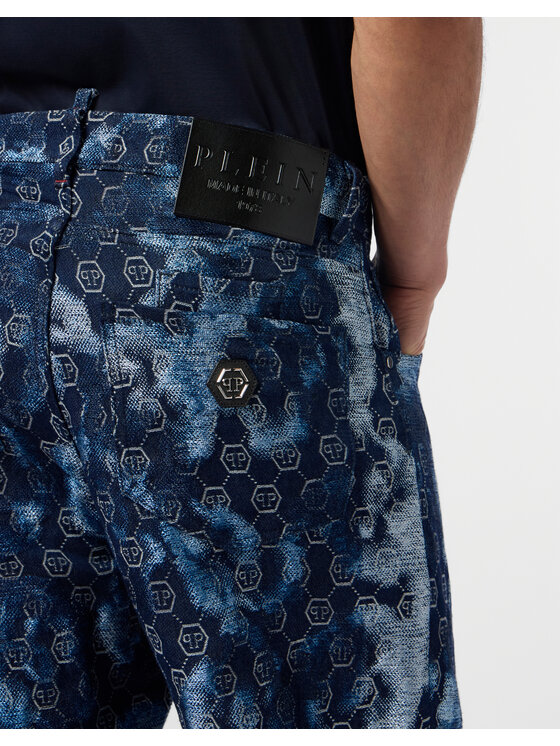PHILIPP PLEIN PHILIPP PLEIN Jeansy 28998 Tmavomodrá Loose Fit