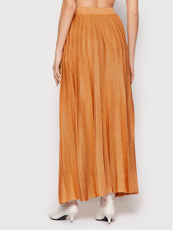 Patrizia Pepe Patrizia Pepe Plisirano krilo 8G0258/K016-J2U6 Oranžna Regular Fit