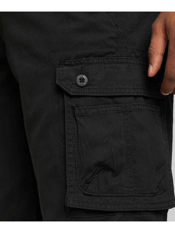 Lee Lee Szorty materiałowe L75AVX01 Czarny Loose Fit
