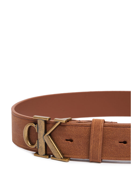 Calvin Klein Calvin Klein Diržas Ck Buckle Suede 35Mm Fixed LV04D7126G Ruda
