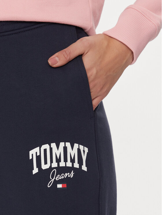 Tommy Jeans Tommy Jeans Spodnji del trenirke DW0DW16379 Mornarsko modra Relaxed Fit
